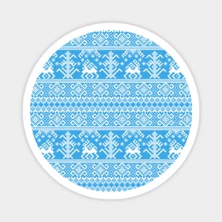Ethnic blue ornament #6 Magnet
